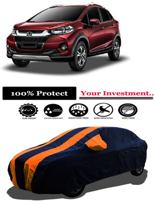 Amexride Car Cover For Honda WRV Edge Edition i-DTEC S Diesel (With Mirror Pockets)(Orange)
