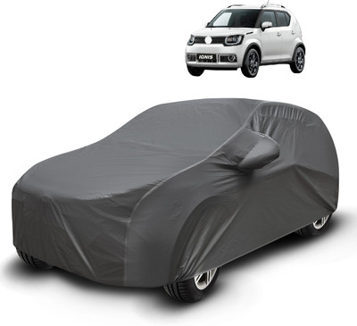 Auto Hub Car Cover For Maruti Ignis (With Mirror Pockets)(Grey)