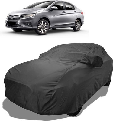 Coxtor Car Cover For Honda City i-Dtec (With Mirror Pockets)(Grey)