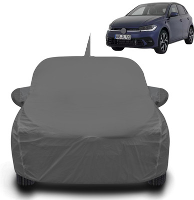 Auto Hub Car Cover For Volkswagen Polo (With Mirror Pockets)(Grey)