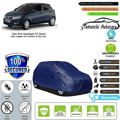 Tamanchi Autocare Car Cover For Tata Bolt Quadrajet XT Diesel(Blue)