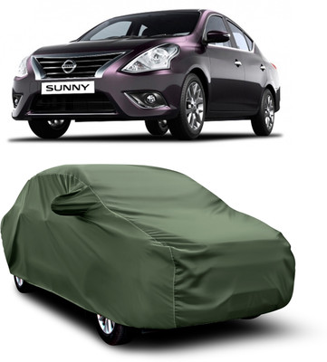 aosis Car Cover For Nissan Sunny (With Mirror Pockets)(Green)