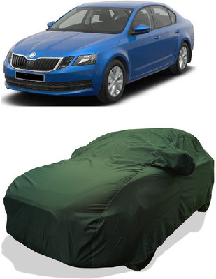 Coxtor Car Cover For Skoda Octavia 1.8 TSI AT L K Petrol (With Mirror Pockets)(Green)