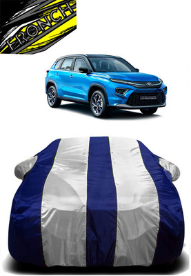 FRONCH Car Cover For Volkswagen Urban Cruiser (With Mirror Pockets)(White, Blue)