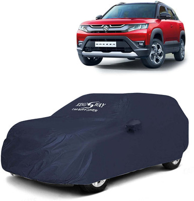 Kingsway Car Cover For Maruti Suzuki Vitara Brezza (With Mirror Pockets)(Grey, For 2022, 2023, 2024 Models)