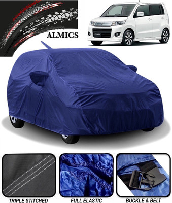 ALMICS Car Cover For Maruti Suzuki WagonR Stingray (With Mirror Pockets)(Blue)