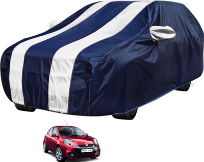 Auto Hub Car Cover For Renault Pulse (Without Mirror Pockets)(Black, White)