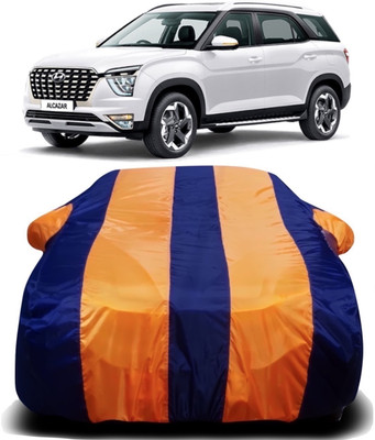 XOCAVO Car Cover For Hyundai Alcazar (With Mirror Pockets)(Multicolor)