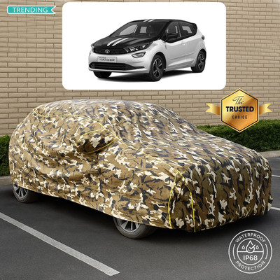 PAGORA Car Cover For Tata ALTROZ RACER (With Mirror Pockets)(Yellow, Multicolor)