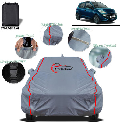 AUTOBIRSA Car Cover For Hyundai Santro, Santro 1.0i, Santro Asta Petrol (With Mirror Pockets)(Grey, For 2024 Models)