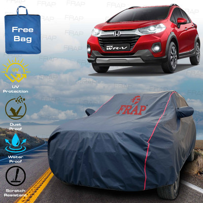 Frap Car Cover For Honda WR-V, WRV, WRV i-DTEC S, WRV i-VTEC VX (With Mirror Pockets)(Blue, Red)