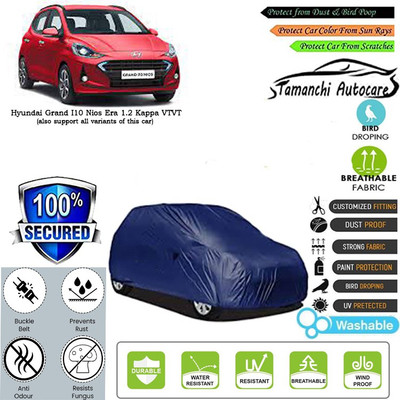 Tamanchi Autocare Car Cover For Hyundai Grand I10 Nios Era 1.2 Kappa VTVT(Blue)