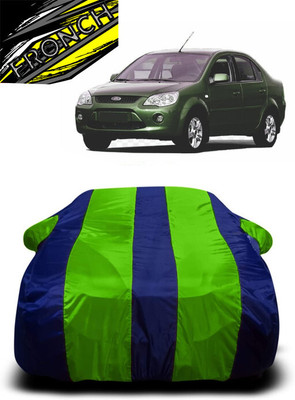 FRONCH Car Cover For Ford Fiesta Classic (With Mirror Pockets)(Green, Blue)