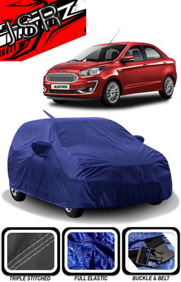 J S R Car Cover For Ford Figo Aspire 1.2 Ti-VCT Titanium Plus (With Mirror Pockets)(Blue)