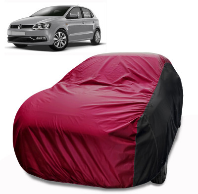 MoTRoX Car Cover For Volkswagen Polo Equisite (Without Mirror Pockets)(Maroon, Black)