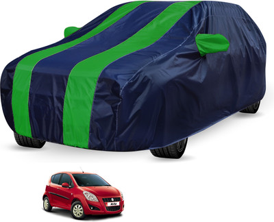 Auto Hub Car Cover For Maruti Suzuki Ritz (Without Mirror Pockets)(Black, Green)