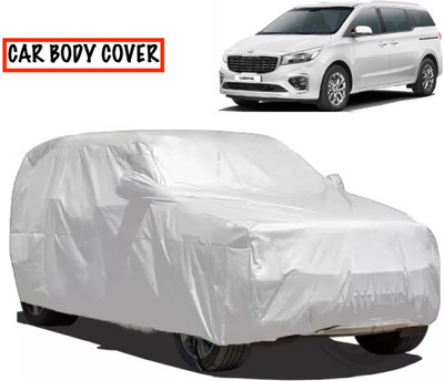 AXLOZ Car Cover For Kia Carnival (With Mirror Pockets)(Silver)