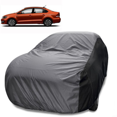MoTRoX Car Cover For Volkswagen Vento (Without Mirror Pockets)(Grey, Black)