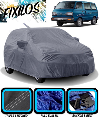 FIXILOS Car Cover For Maruti Suzuki Omni (With Mirror Pockets)(Grey)