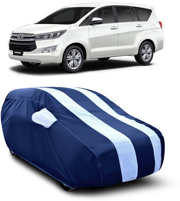 SXAWG Car Cover For Toyota Innova Crysta (With Mirror Pockets)(White)
