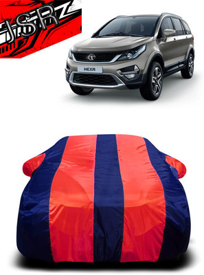 J S R Car Cover For Tata Hexa (With Mirror Pockets)(Red, Blue)