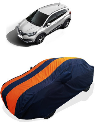 Coxtor Car Cover For Renault Captur 1.5 Diesel RXL (With Mirror Pockets)(Orange)