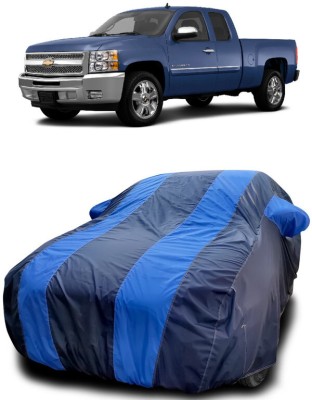 DIGGU Car Cover For Chevrolet Silverado 4.8L (With Mirror Pockets)(Blue, Blue)