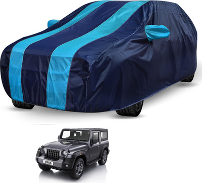 Auto Hub Car Cover For Mahindra Thar (With Mirror Pockets)(Blue, For 2020 Models)