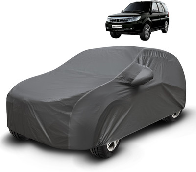 Auto Hub Car Cover For Tata Safari Storme (With Mirror Pockets)(Grey)