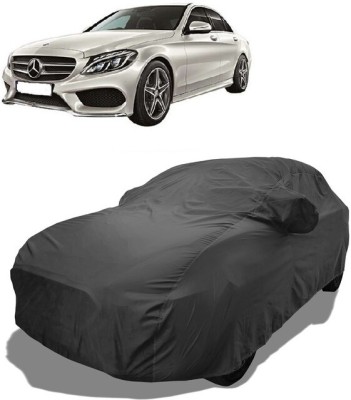 Coxtor Car Cover For Mercedes Benz C180 (With Mirror Pockets)(Grey)