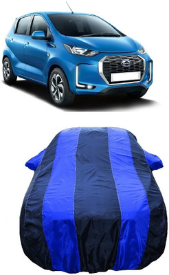 Wegather Car Cover For Datsun Redi-Go A Petrol (With Mirror Pockets)(Blue)