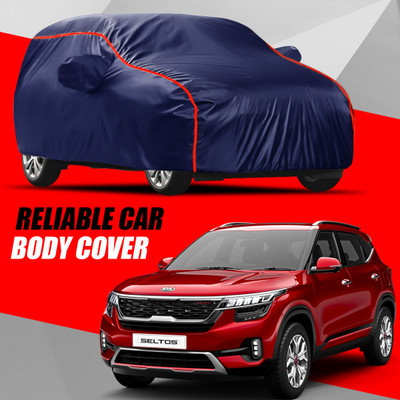 S Shine Max Car Cover For Kia SELTOS (With Mirror Pockets)(Multicolor)