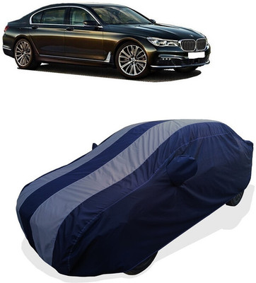 Coxtor Car Cover For BMW 7 Series 730Ld Design Pure Excellence (With Mirror Pockets)(Grey, Blue)