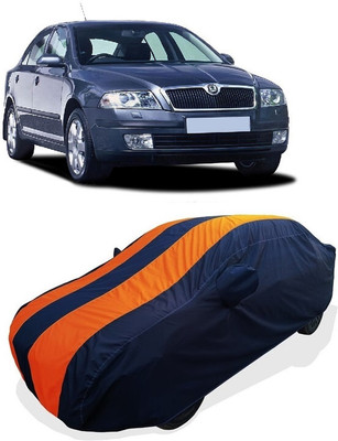 Coxtor Car Cover For Skoda Octavia 1.9 TDI (With Mirror Pockets)(Orange)