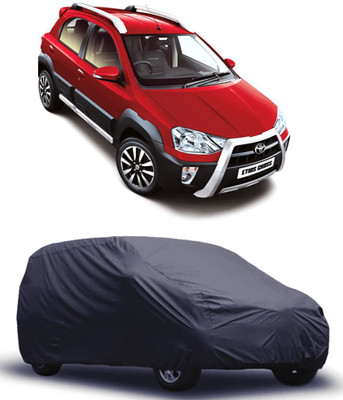 ROYAL AUTO MART Car Cover For Toyota Etios Cross (Without Mirror Pockets)(Grey)