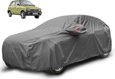 Auto Hub Car Cover For Maruti 800 (With Mirror Pockets)(Grey)
