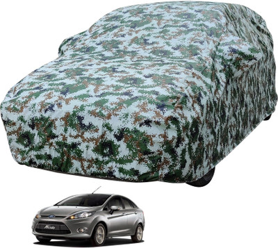 MOCKHE Car Cover For Ford Fiesta (With Mirror Pockets)(Multicolor)