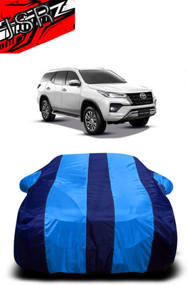 J S R Car Cover For Toyota Fortuner Old (With Mirror Pockets)(Blue)