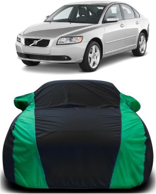 Genipap Car Cover For Volvo S40 (With Mirror Pockets)(Green, Black)