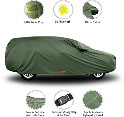 aosis Car Cover For Mahindra XUV 700 (With Mirror Pockets)(Green)