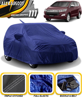 ALTRADECOT Car Cover For Toyota Innova Crysta (With Mirror Pockets)(Blue)