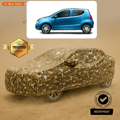 CODOKI Car Cover For Maruti A-Star LXI (With Mirror Pockets)(Yellow, White)