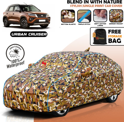 AUTOMOZEXO Car Cover For Toyota Urban Cruiser (With Mirror Pockets)(Multicolor)