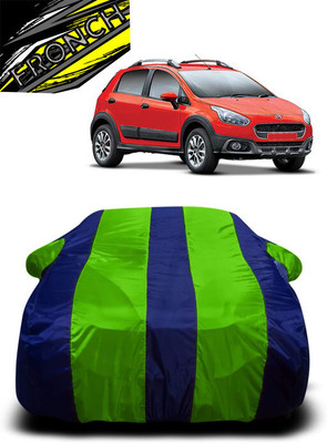 FRONCH Car Cover For Fiat Avventura Power Up 1.3 Emotion Diesel (With Mirror Pockets)(Green, Blue)