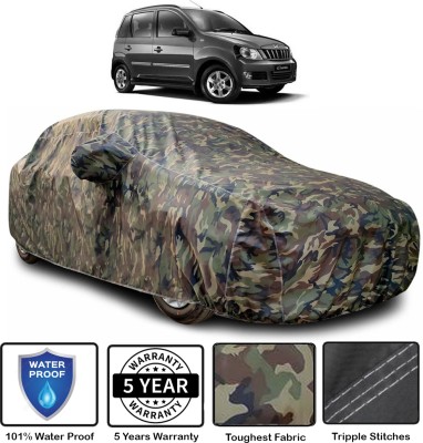 Gravirium Car Cover For Mahindra Quanto (With Mirror Pockets)(Green)