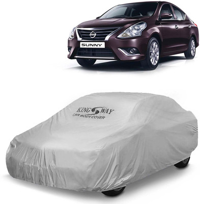 Kingsway Car Cover For Nissan Sunny (Without Mirror Pockets)(Silver, For 2014, 2015, 2016, 2017, 2018, 2019, 2020 Models)