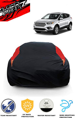 J S R Car Cover For Ford Escape S (With Mirror Pockets)(Red, Black)