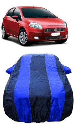 Wegather Car Cover For Fiat Punto Grande 1.4 (With Mirror Pockets)(Blue)
