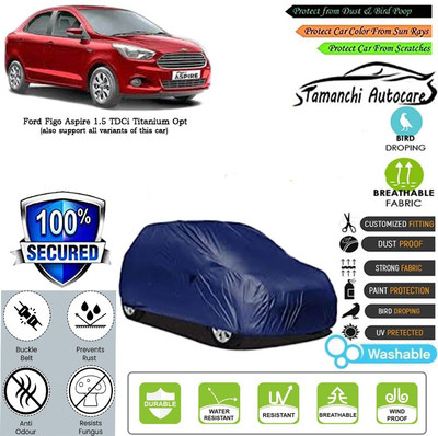 Tamanchi Autocare Car Cover For Ford Figo Aspire 1.5 TDCi Titanium Opt(Blue)