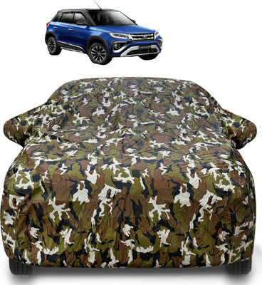 MOCKHE Car Cover For Toyota Urban Cruiser (With Mirror Pockets)(Brown)